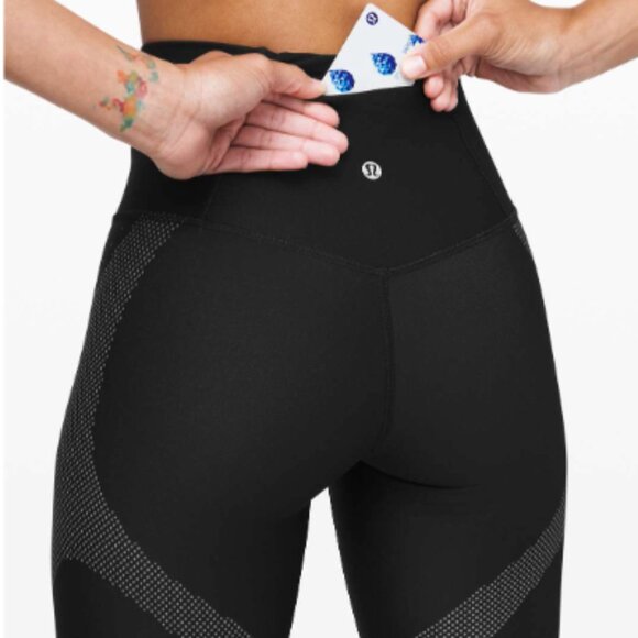 Lululemon Black and White Leggings Size 6 - Picture 5 of 12